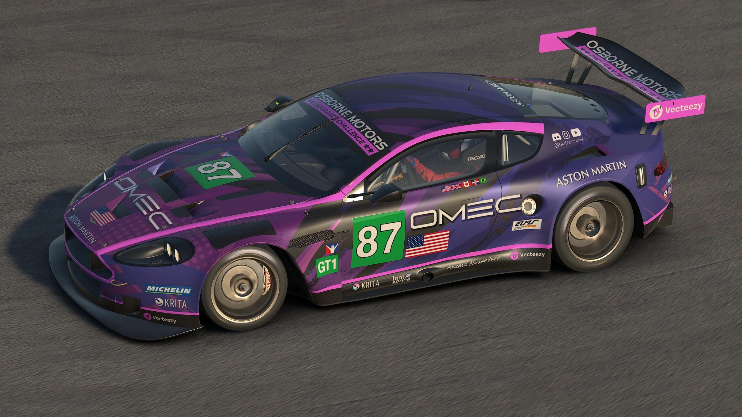 Preview of OMEC Aston Martin DBR9 GT1 "Heliotrope" v1.0 by Patrick Cantrell
