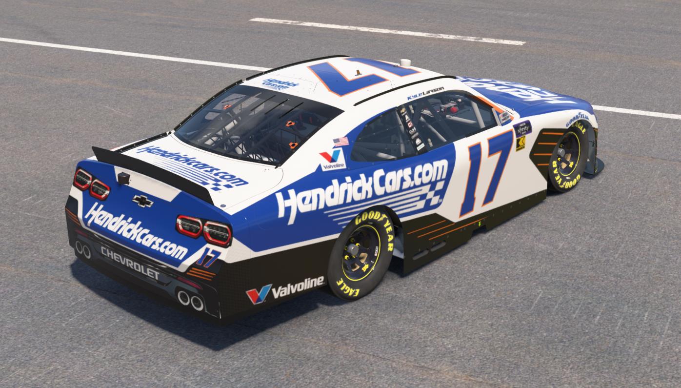 Preview of 2025 Kyle Larson #17 Hendrickcars.com H1100 Xfinity Chevrolet by Porter C.