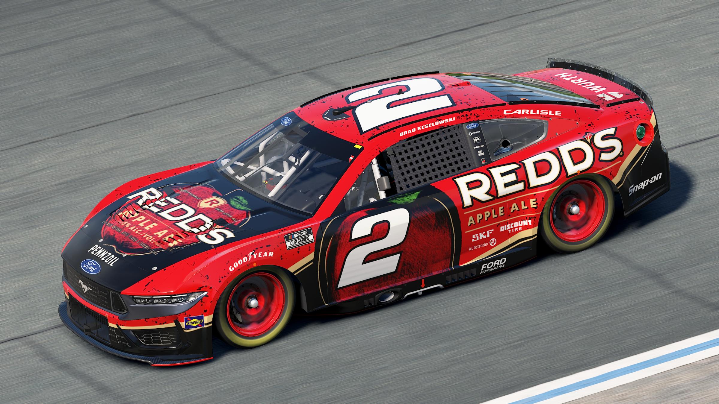 Preview of Brad Keselowski Redds Apple Ale 2013 Cup Darkhorse Mustang (No Numbers) by Aledam Contreras