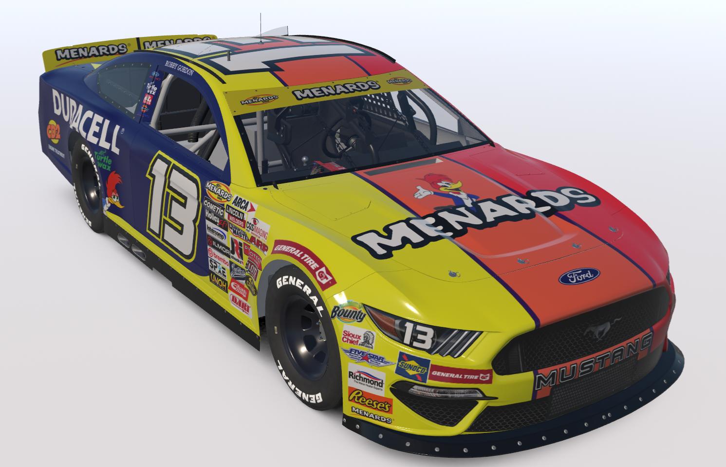 Preview of Robby Gordon 2000 Menards Mustang W/Numbers by Josh Bearden