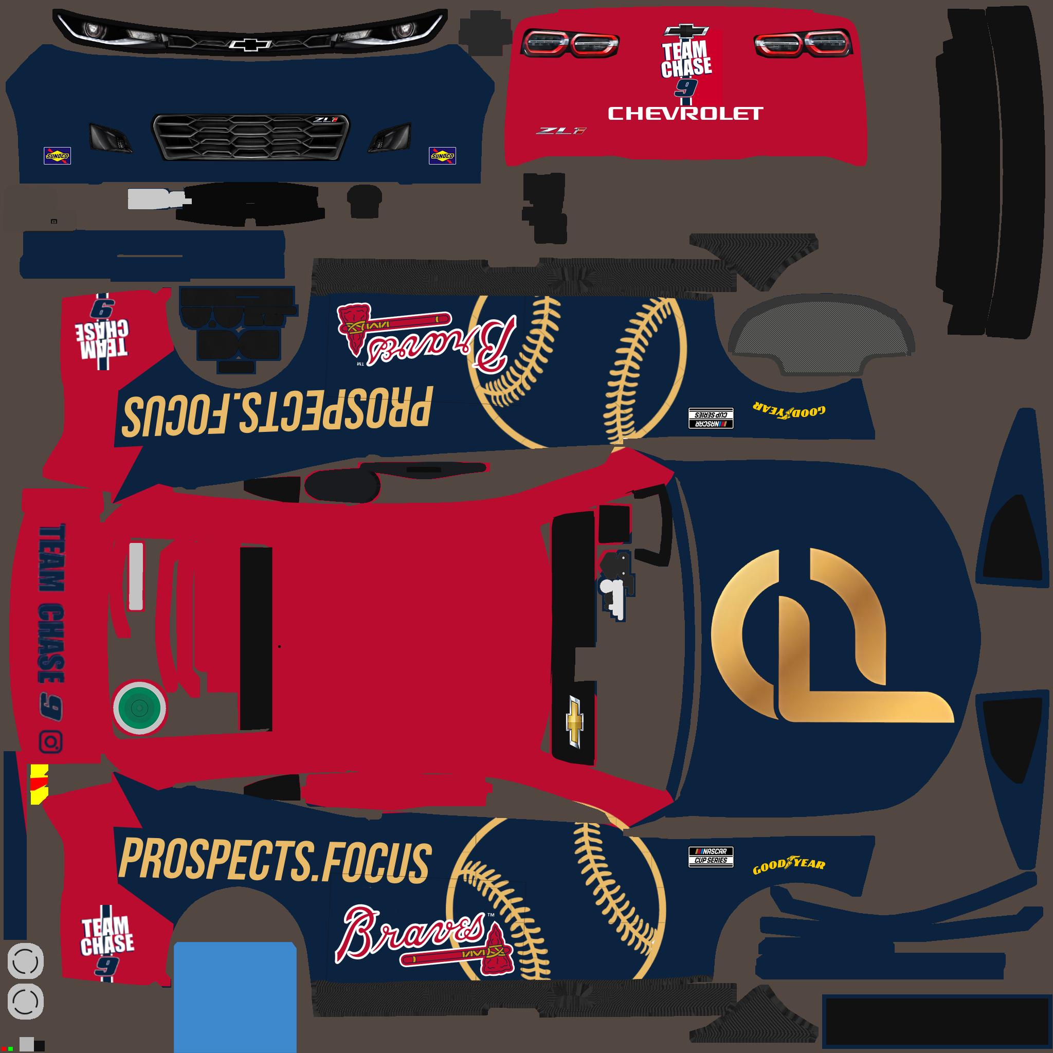 Preview of Riley Bennett Braves MLB Car by Riley Bennett
