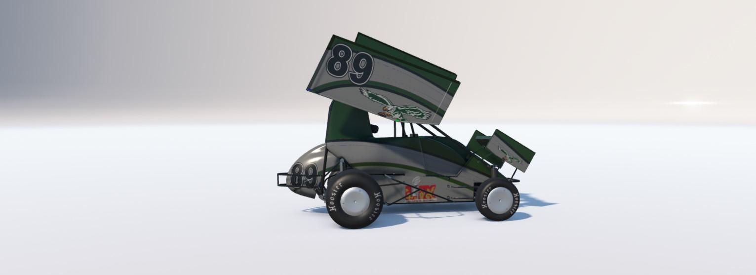 Preview of PHILADELPHIA EAGLES NO NUMBERS   DIRT MICRO SPRINT   CAR by Shawn Dukes