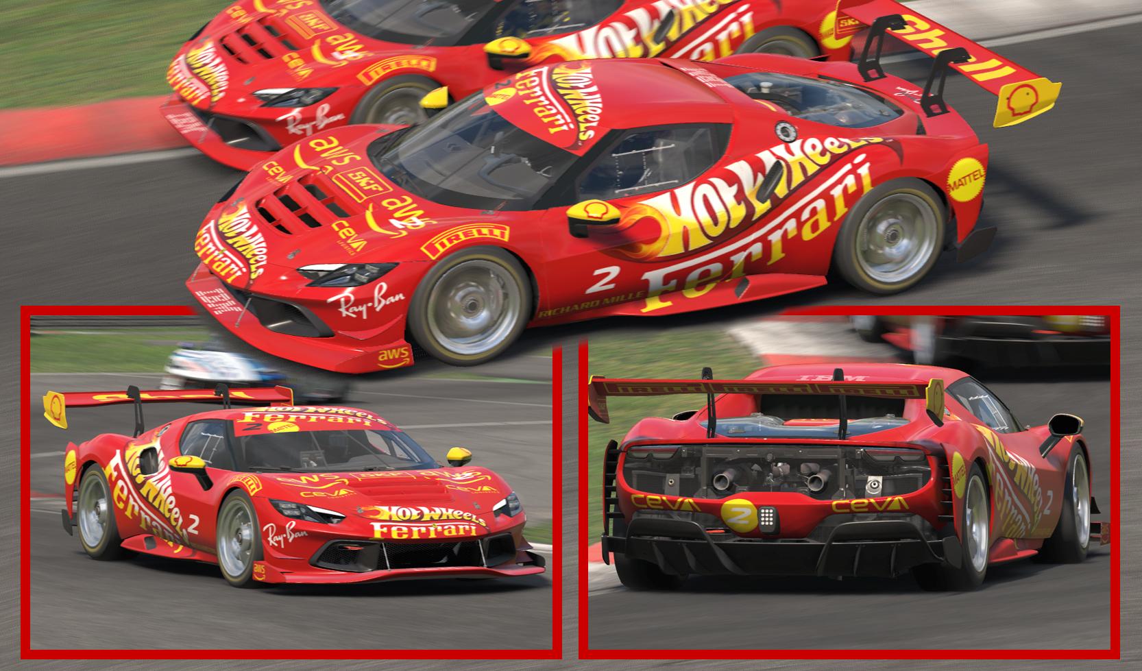 Preview of Ferrari 296 Challenge Hot Wheels by Clyde Coman