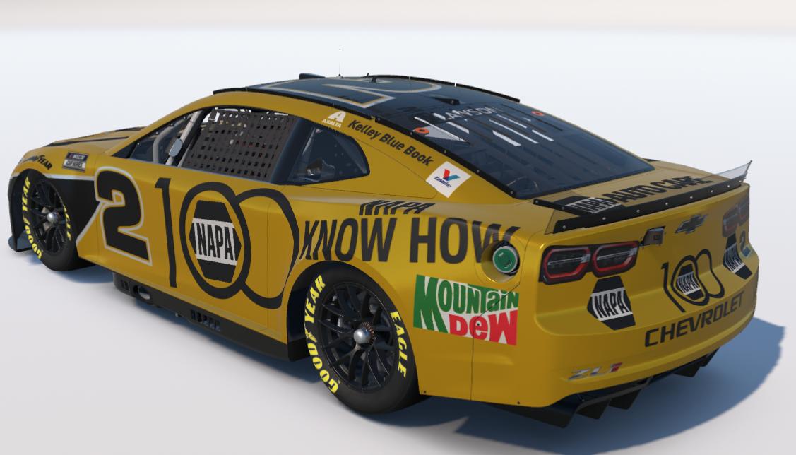 Preview of Napa 100th Anniversary NASCAR Cup Series Next Gen Camaro ZL1 by Ronald Lawson2