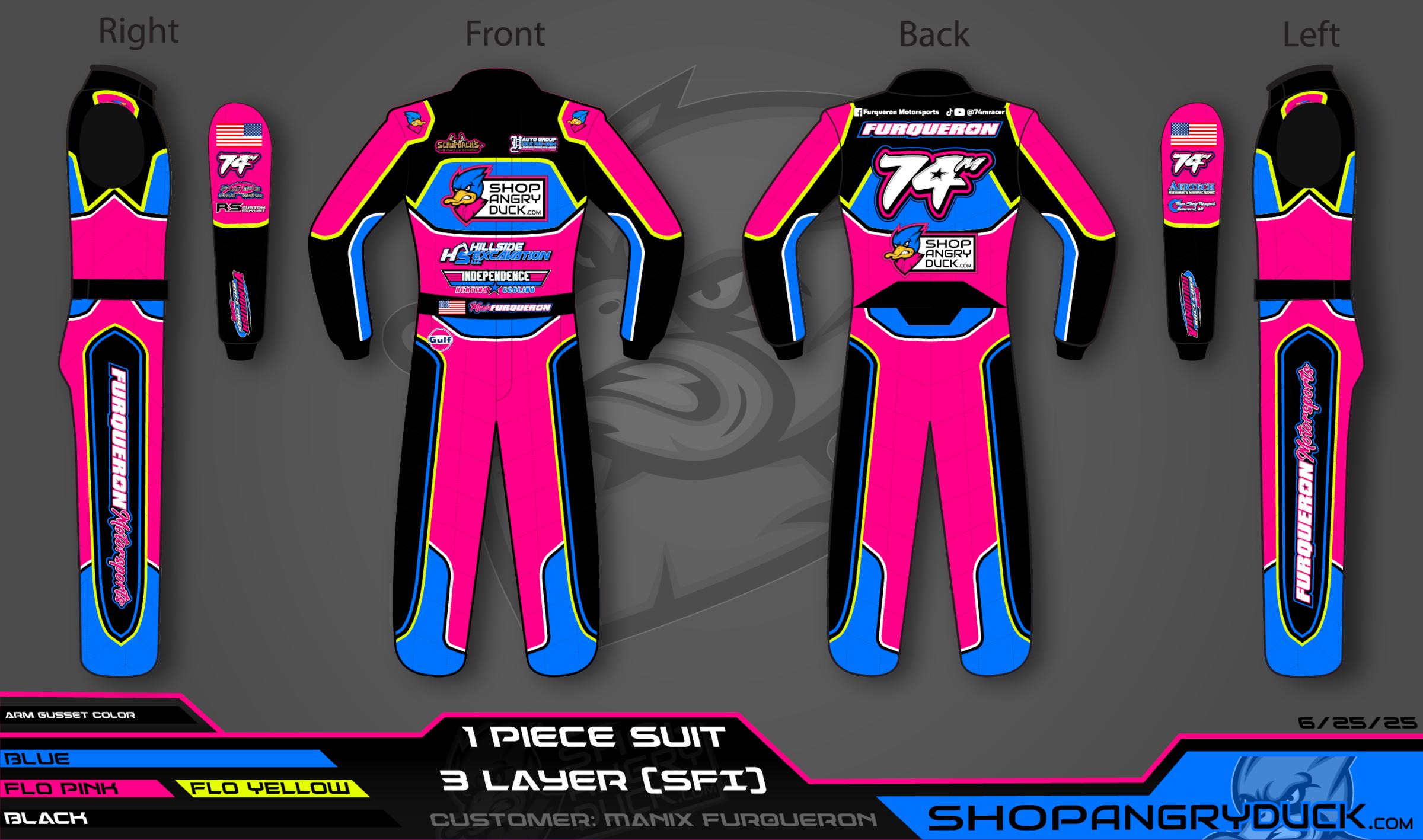 Preview of Manix Furqueron Official 2025 Driver Suit by Manix Furqueron