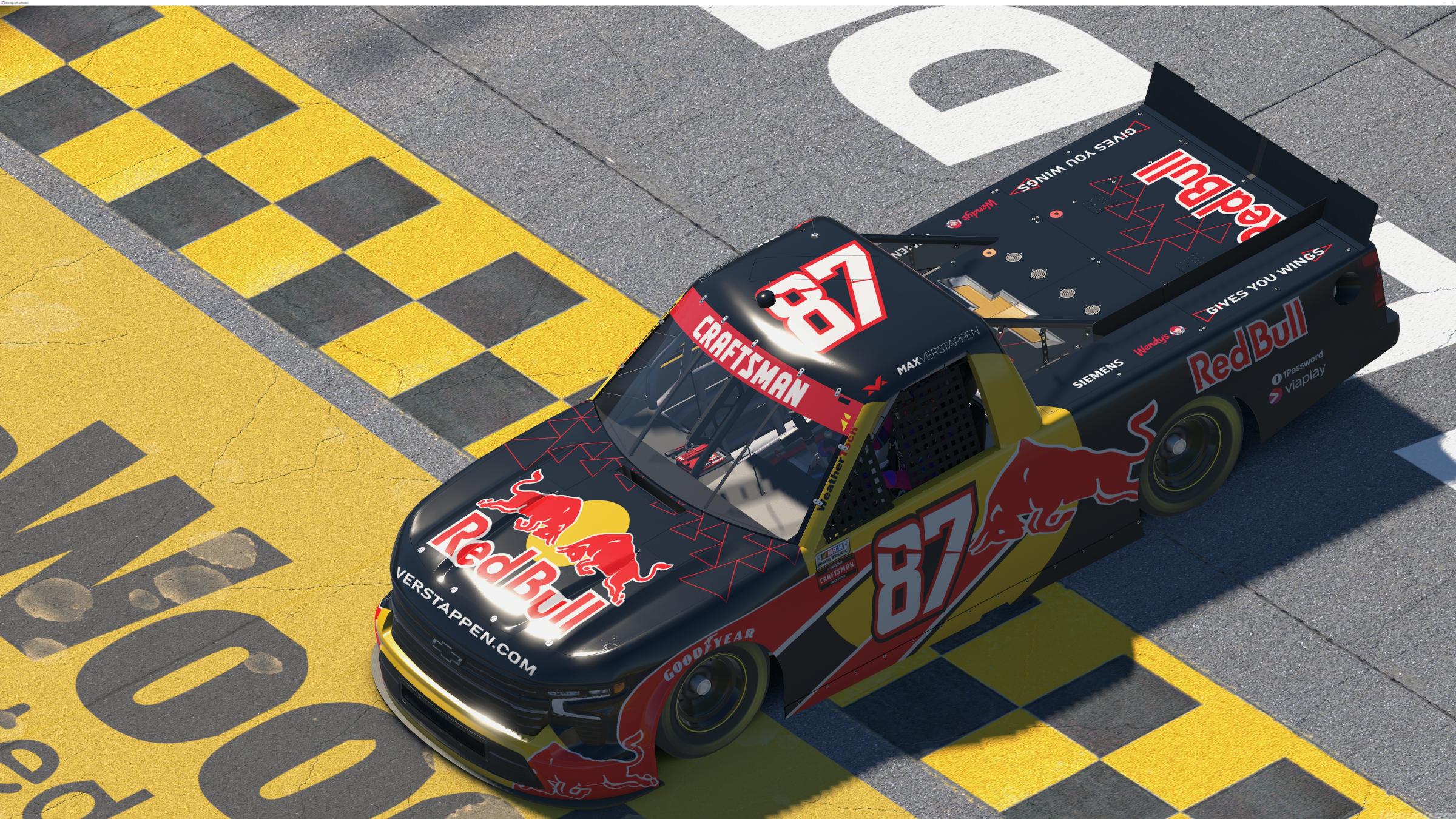 Preview of Trackhouse Redbull #87 Verstappen Chevrolet Silverado Truck 2019 by Ben D.