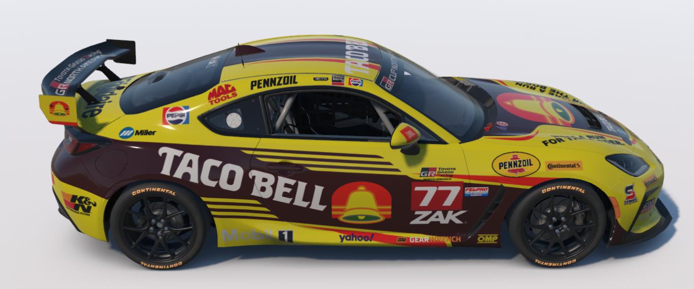 Preview of Taco Bell 1985 Make a Run for the Border Toyota GR86 by Ronald Lawson2