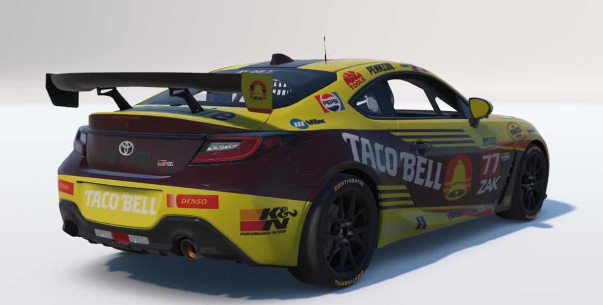 Preview of Taco Bell 1985 Make a Run for the Border Toyota GR86 by Ronald Lawson2