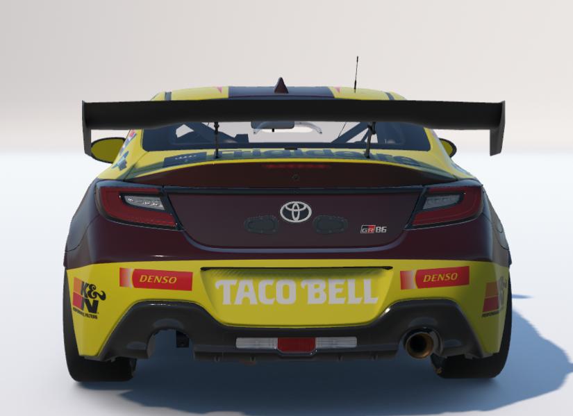 Preview of Taco Bell 1985 Make a Run for the Border Toyota GR86 by Ronald Lawson2