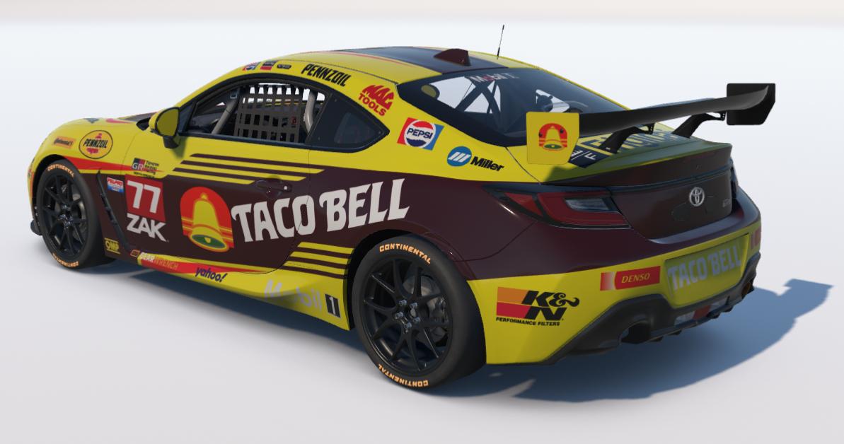 Preview of Taco Bell 1985 Make a Run for the Border Toyota GR86 by Ronald Lawson2