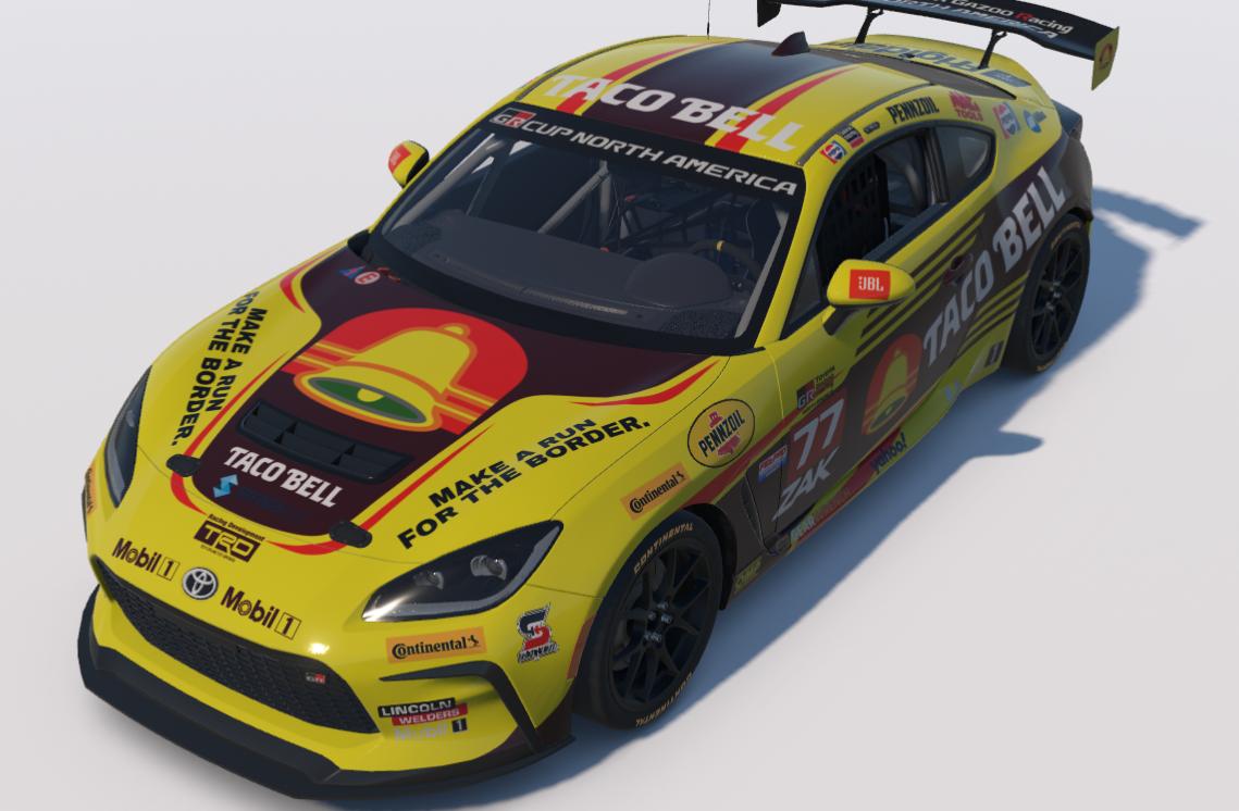 Preview of Taco Bell 1985 Make a Run for the Border Toyota GR86 by Ronald Lawson2