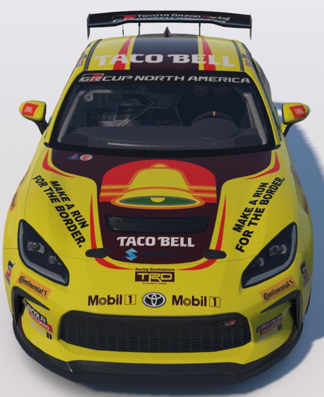 Preview of Taco Bell 1985 Make a Run for the Border Toyota GR86 by Ronald Lawson2