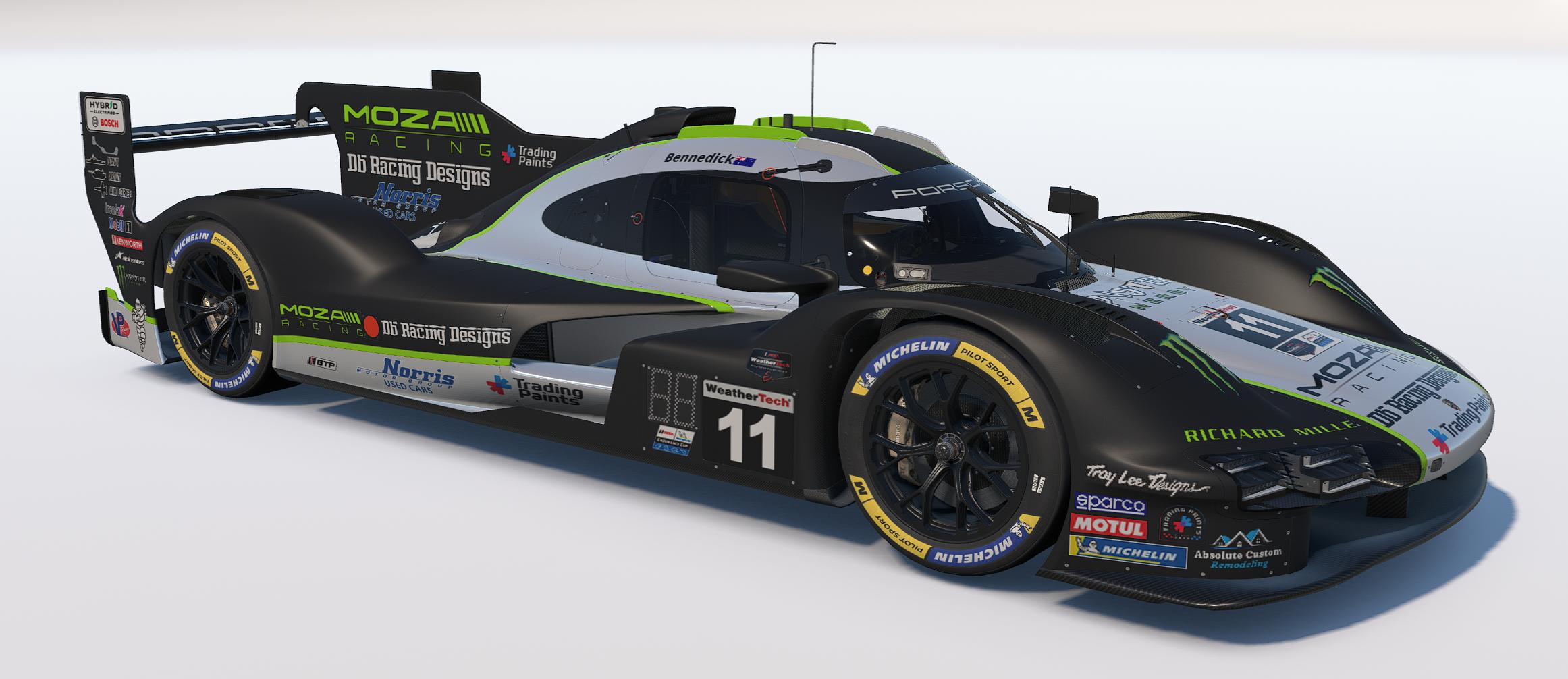Preview of DB Racing Designs/MOZA Racing/Trading Paints Porsche 963 GTP by Drew Bennedick
