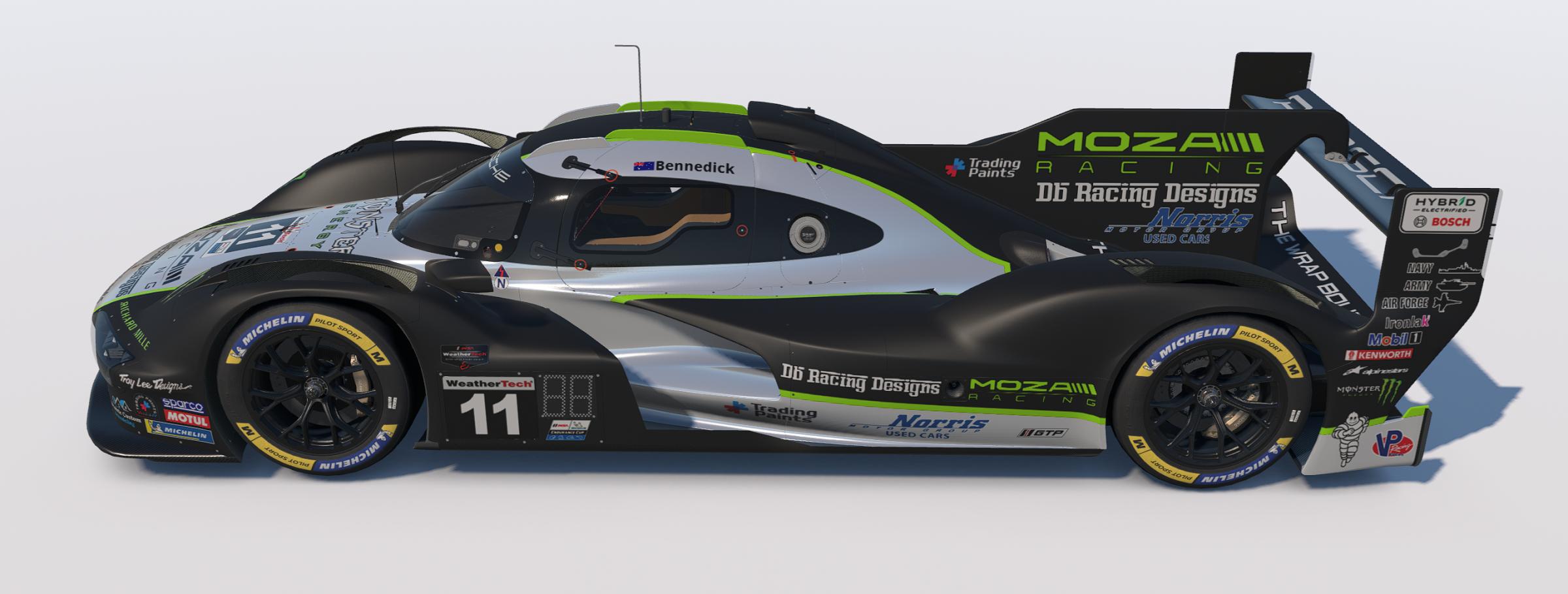 Preview of DB Racing Designs/MOZA Racing/Trading Paints Porsche 963 GTP by Drew Bennedick