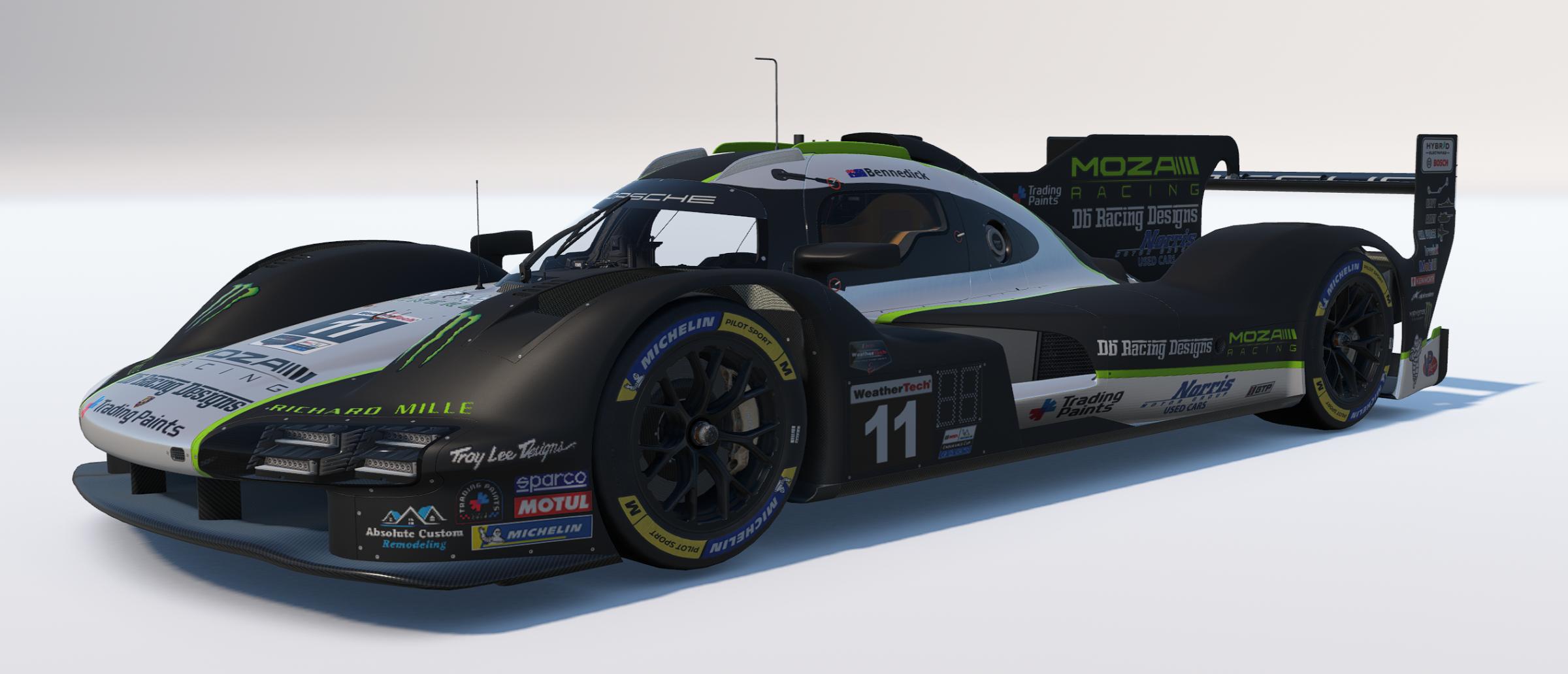 Preview of DB Racing Designs/MOZA Racing/Trading Paints Porsche 963 GTP by Drew Bennedick