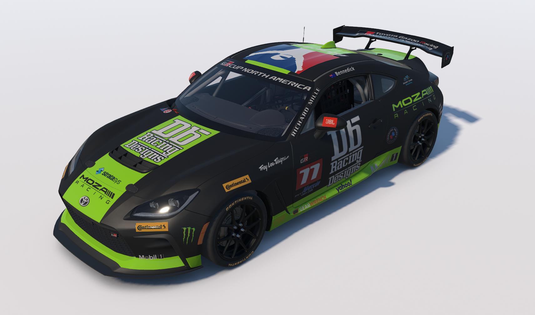 Preview of DB Racing Designs/MOZA Racing/Trading Paints Toyota GR86 Livery by Drew Bennedick