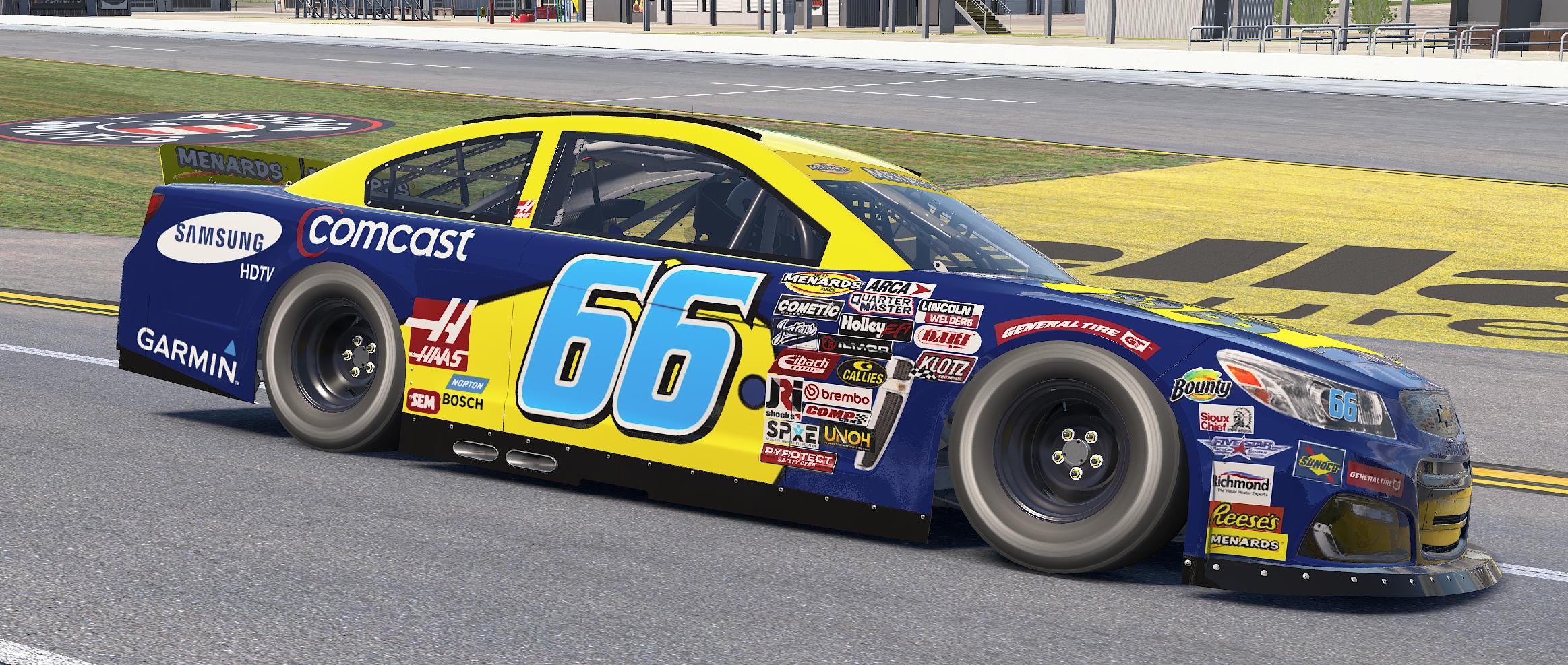 Preview of ARCA Chevy SS Best Buy 66 Jeff Green 2007 sim number by Brian J Oshenska