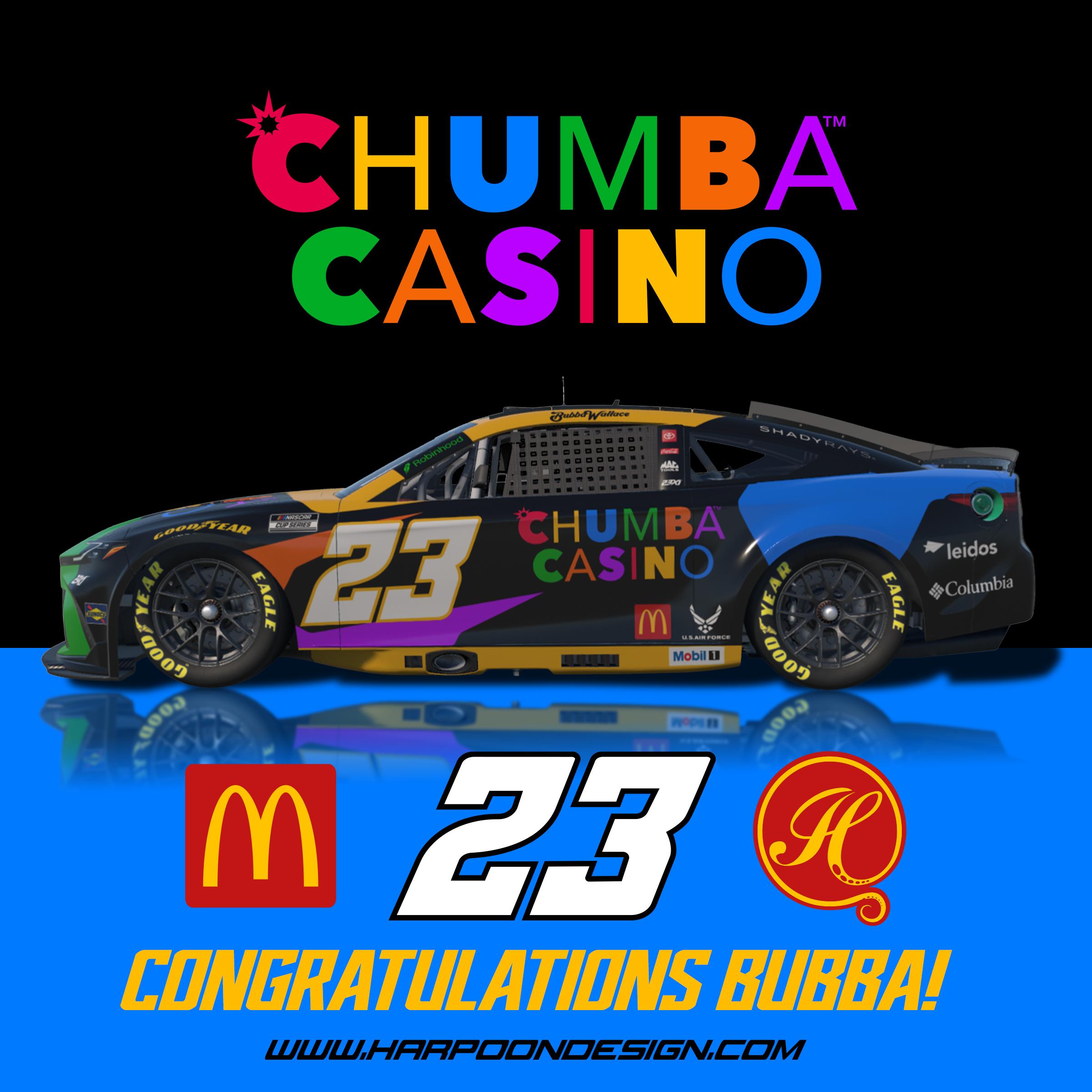 Preview of 2025 Bubba Wallace Chumba Casino Camry No Num by Brantley Roden