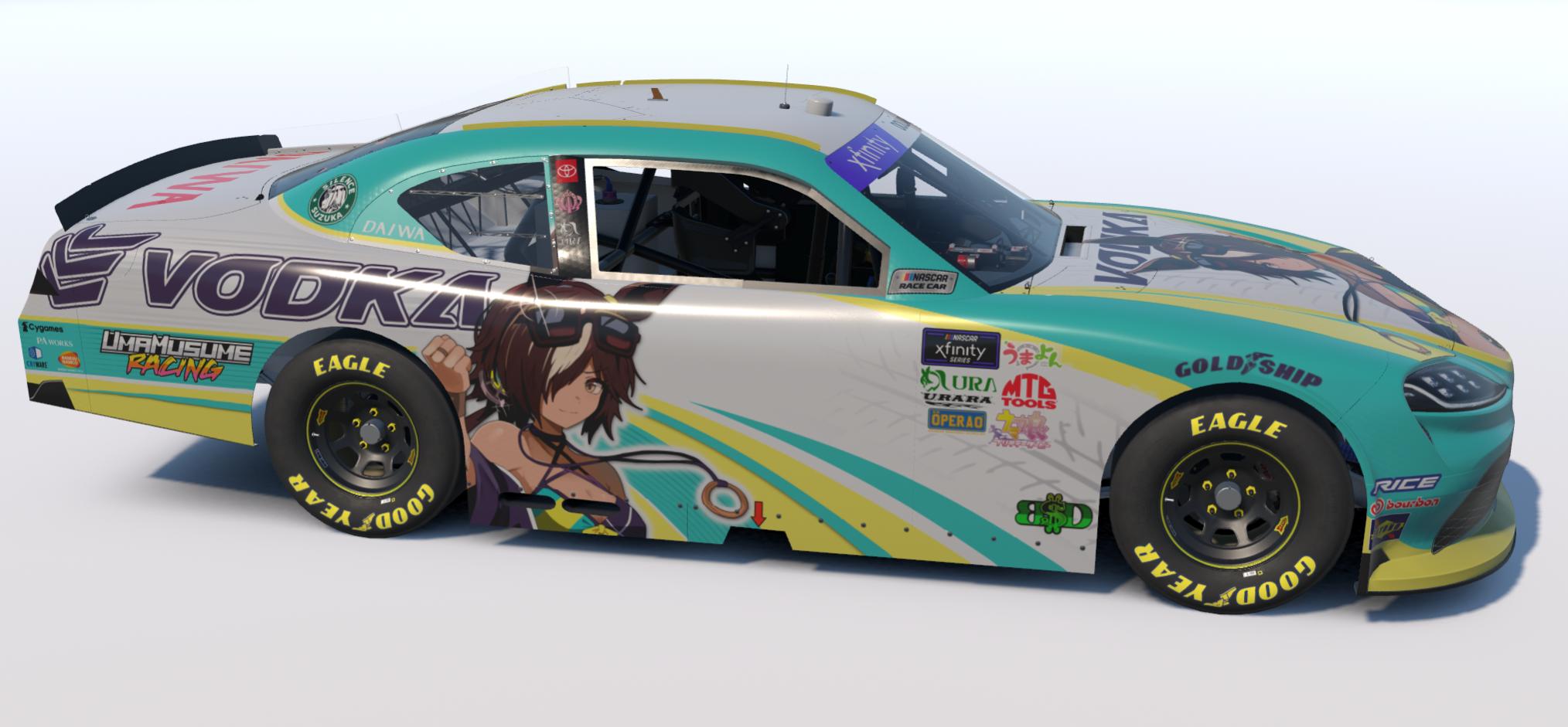 Preview of Umamusume "Vodka Tires" NASCAR Xfinity Toyota "Suzuka" by Brandon Dollar