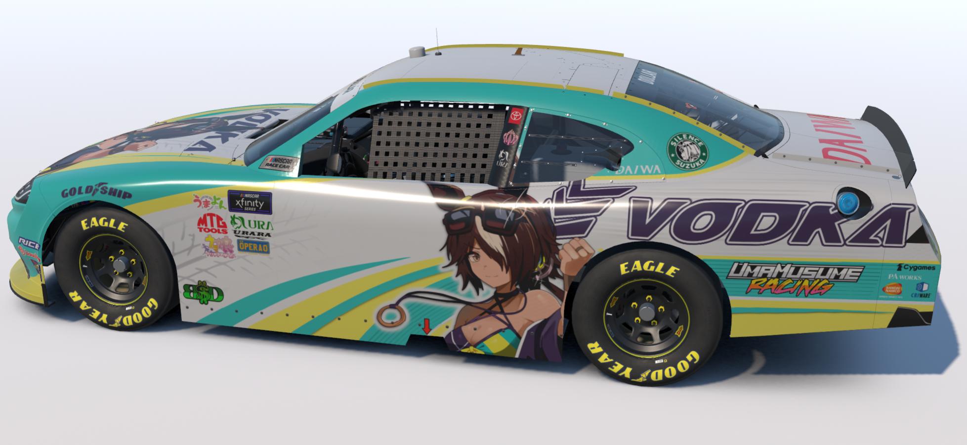 Preview of Umamusume "Vodka Tires" NASCAR Xfinity Toyota "Suzuka" by Brandon Dollar