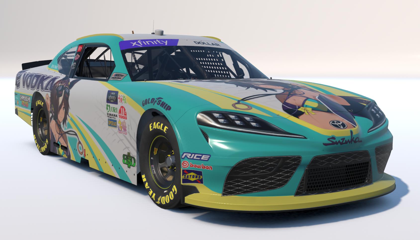 Preview of Umamusume "Vodka Tires" NASCAR Xfinity Toyota "Suzuka" by Brandon Dollar