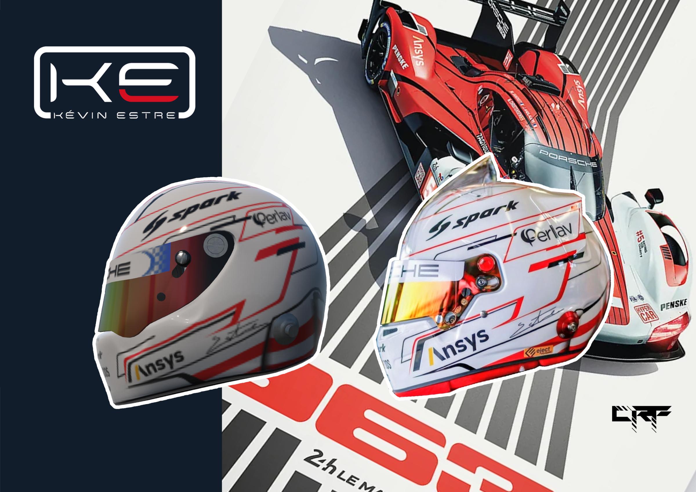 Preview of Kévin Estre 2025 Helmet by Carlos R. F.