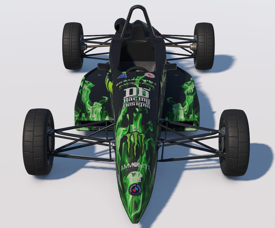 Preview of DB Racing Designs/MOZA Racing/Trading Paints FF1600 Livery by Drew Bennedick