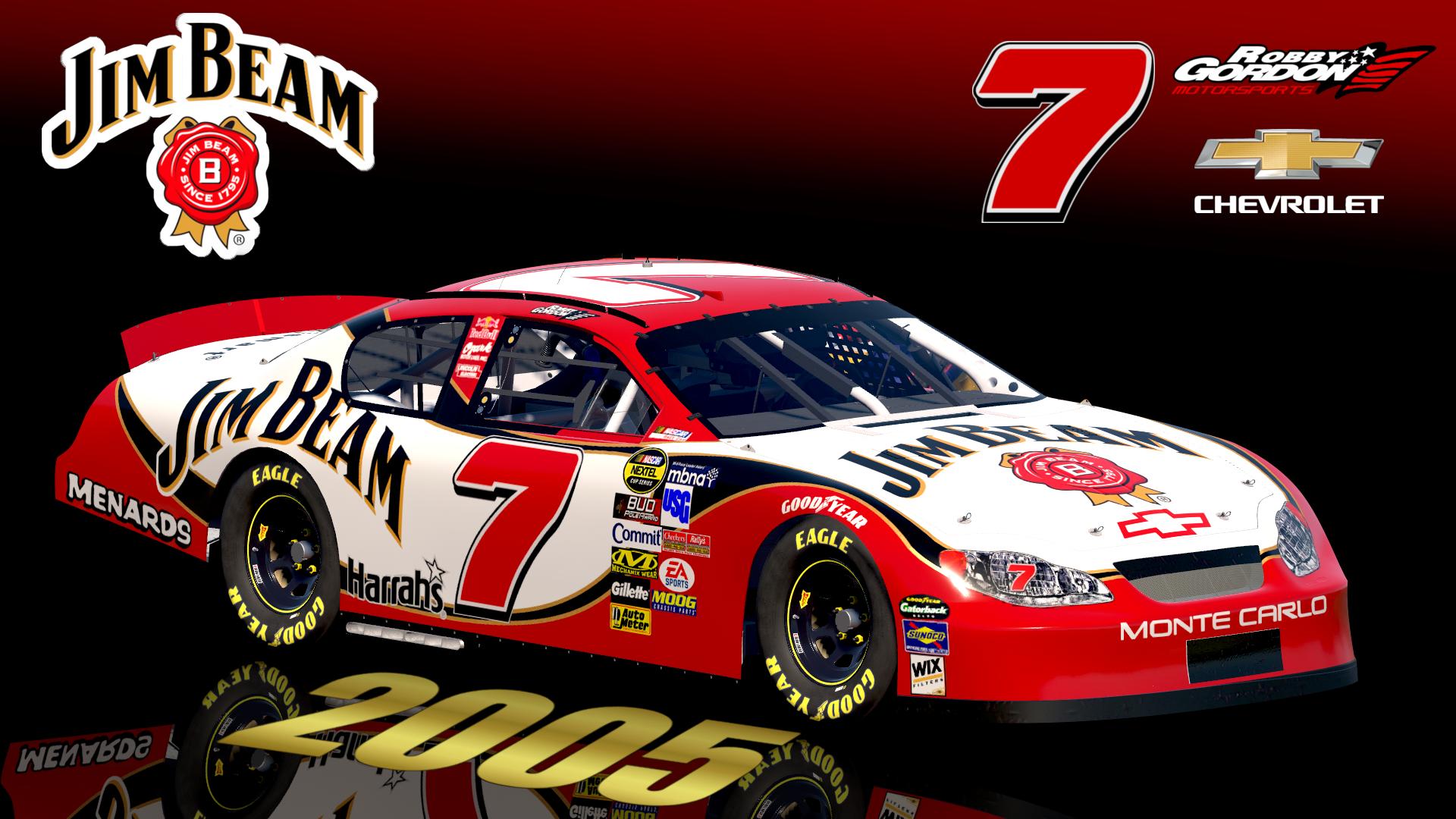 Preview of 2005 #7 Robby Gordon Jim Beam Chevrolet Monte Carlo Sim Stamped Number by Christian Budd