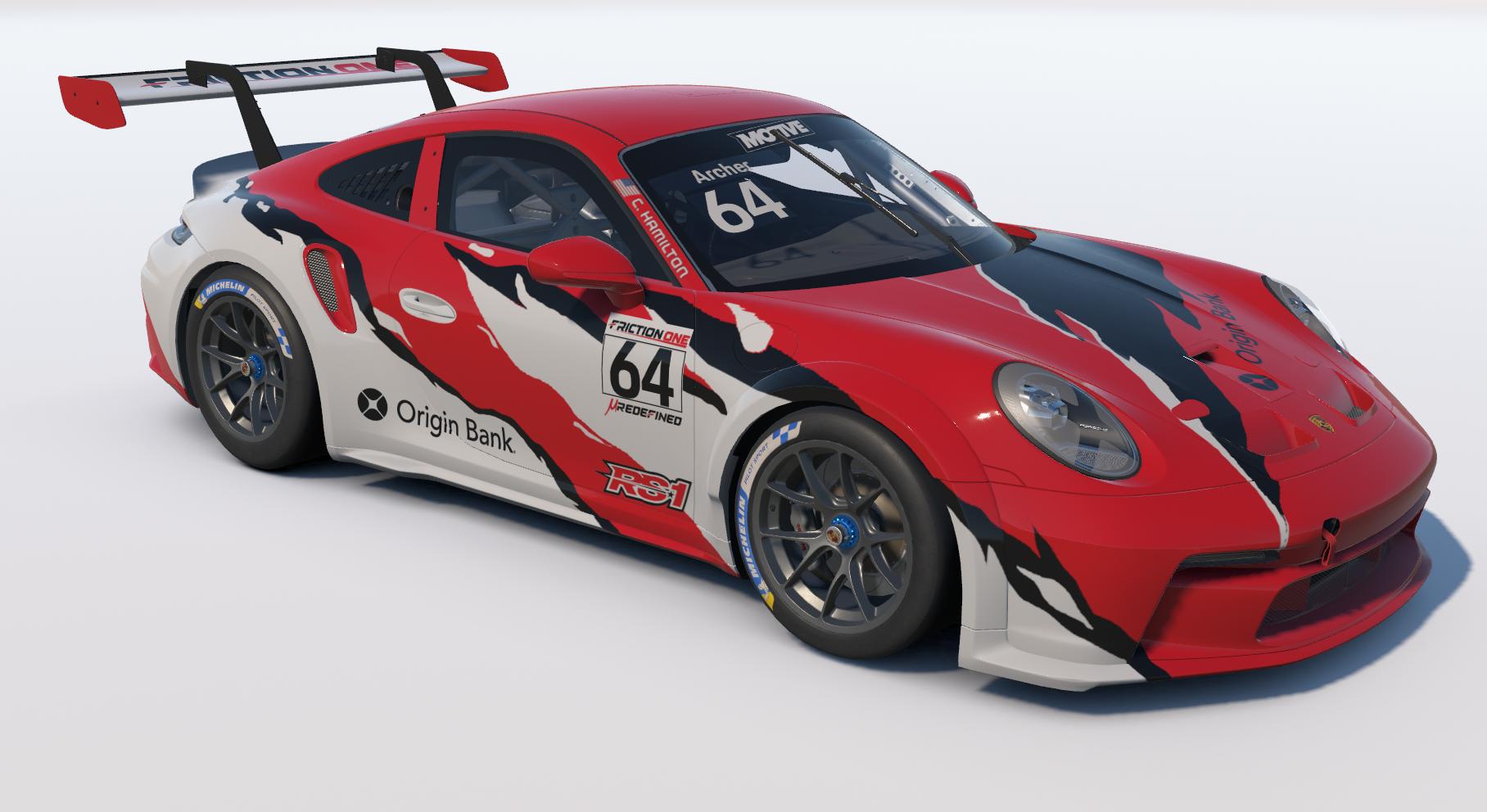 Preview of Chris Hamiltons paint from his old Porsche 997.2 Cup car by Keith Archer