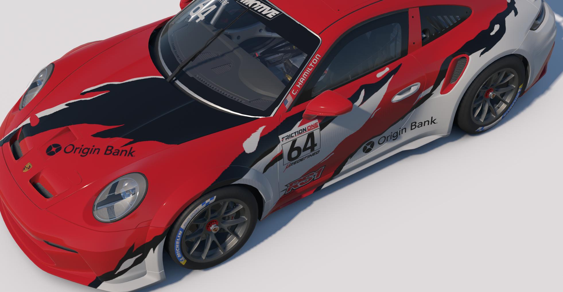 Preview of Chris Hamiltons paint from his old Porsche 997.2 Cup car by Keith Archer