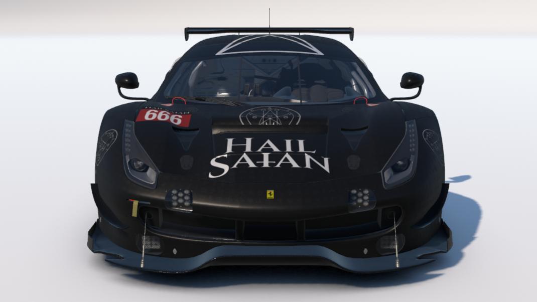 Preview of "HAIL SAtAN" Ferrari 488 GTE by Carson C.