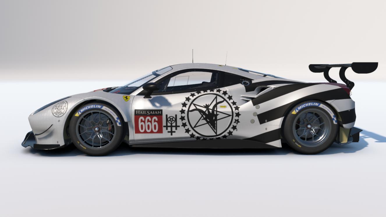 Preview of "HAIL SAtAN" WD Ferrari 488 GTE by Carson C.