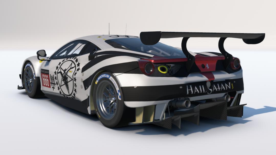 Preview of "HAIL SAtAN" WD Ferrari 488 GTE by Carson C.