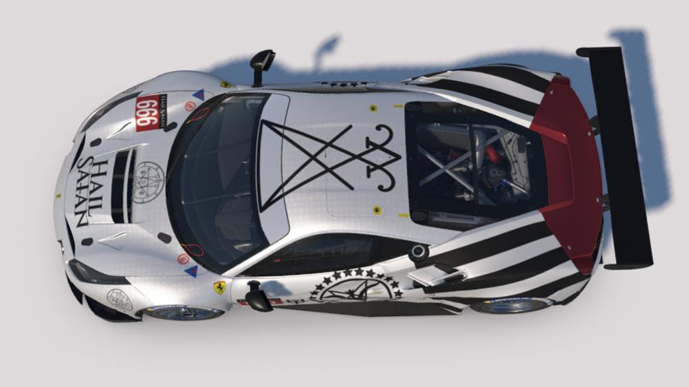Preview of "HAIL SAtAN" WD Ferrari 488 GTE by Carson C.
