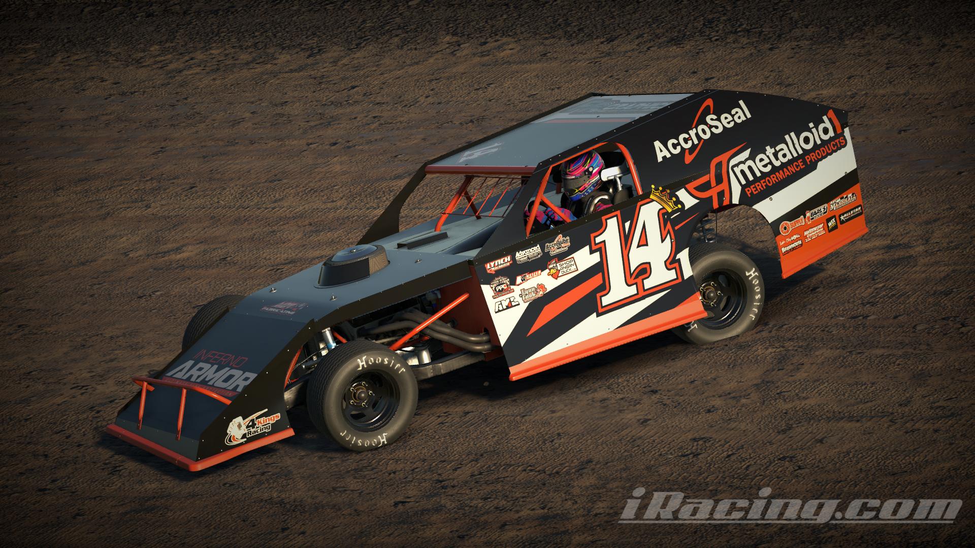 Preview of 4 Kings Racing 2025 iRacing UMP Modified 14 by Manix Furqueron