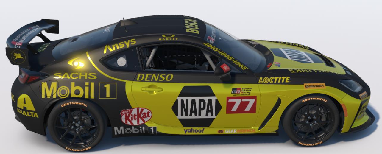 Preview of Neon Yellow Napa Auto Parts Toyota GR86 by Ronald Lawson2