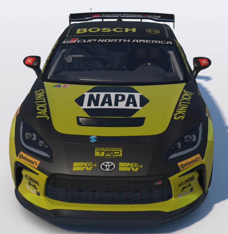 Preview of Neon Yellow Napa Auto Parts Toyota GR86 by Ronald Lawson2