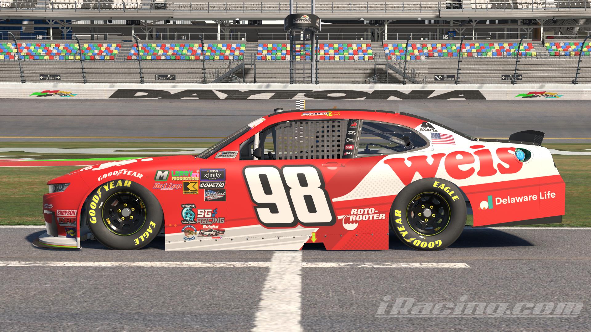 Preview of BED Xfinity Camaro 2025 Weis Trinity copy by Justin Sipes