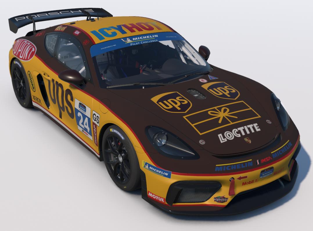 Preview of UPS United Parcel Service Porsche 718 Cayman GT4 by Ronald Lawson2