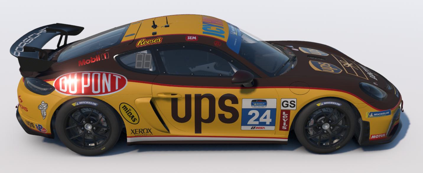 Preview of UPS United Parcel Service Porsche 718 Cayman GT4 by Ronald Lawson2