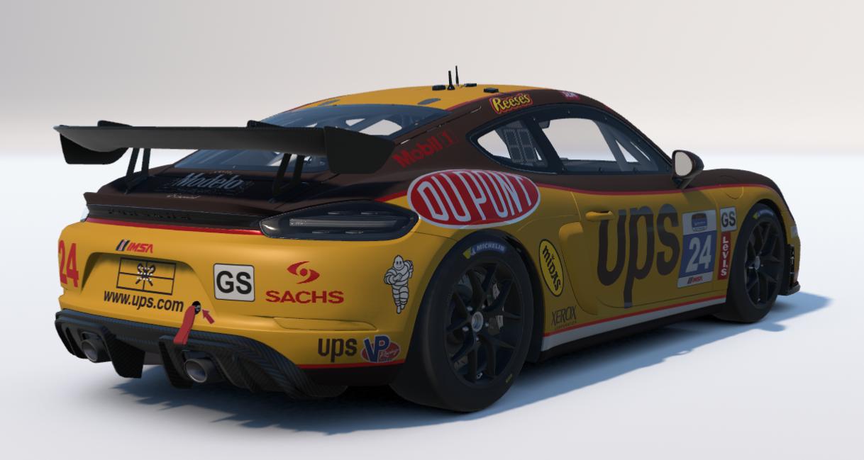 Preview of UPS United Parcel Service Porsche 718 Cayman GT4 by Ronald Lawson2