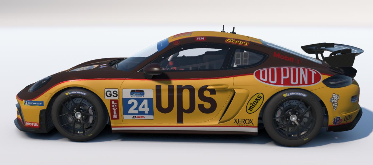 Preview of UPS United Parcel Service Porsche 718 Cayman GT4 by Ronald Lawson2
