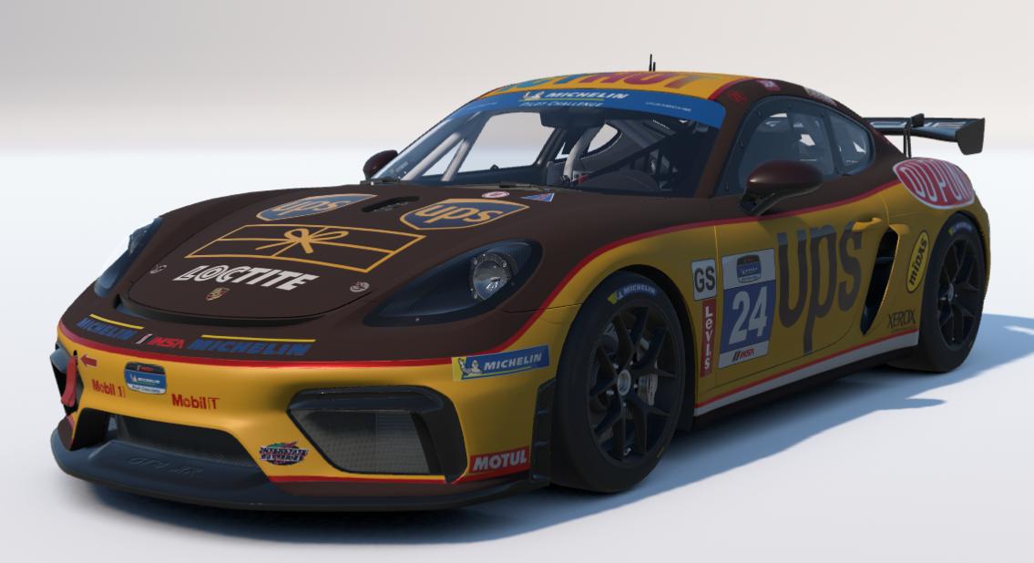 Preview of UPS United Parcel Service Porsche 718 Cayman GT4 by Ronald Lawson2