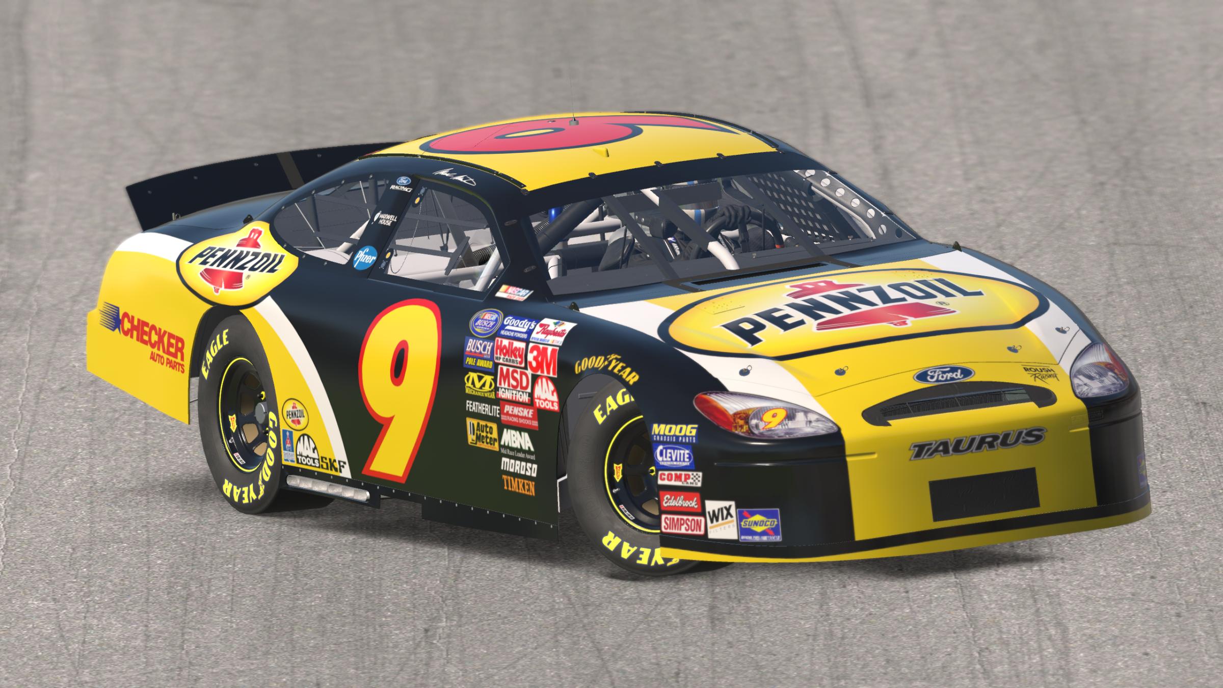 Preview of 2004 Mark Martin Pennzoil Busch Series Ford Taurus (Sim-Stamped - Superspeedway) by Tom W.