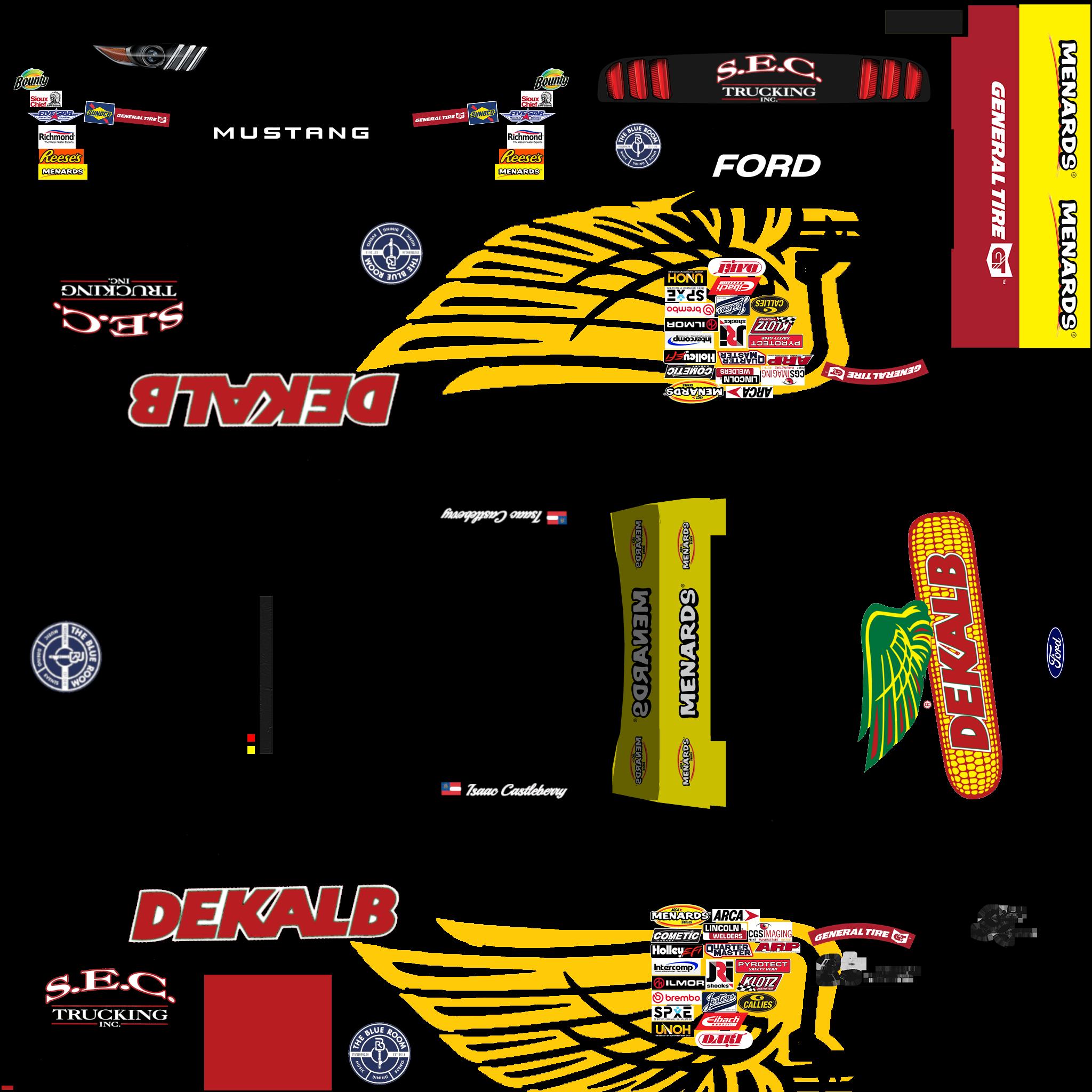 Preview of ARCA Ford Mustang by Isaac Castleberry