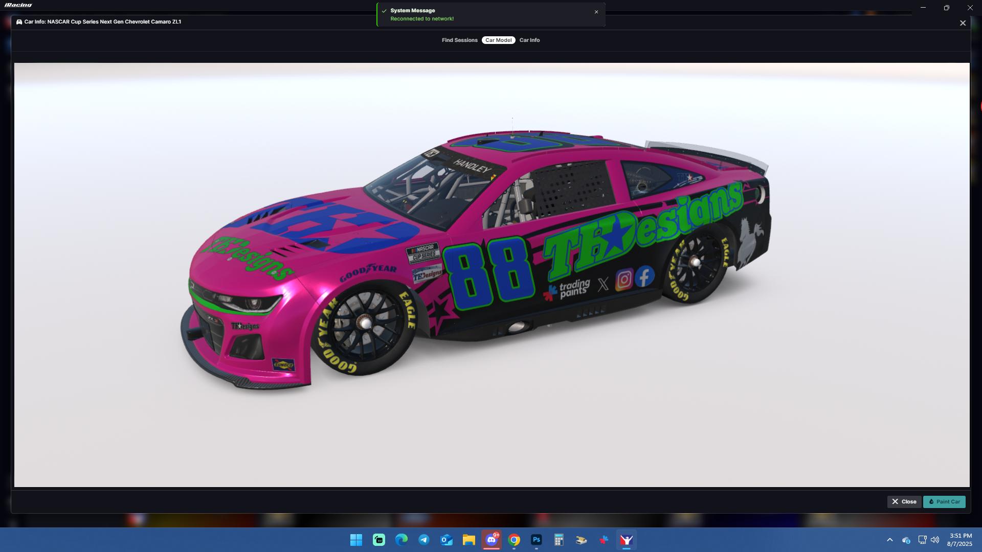 Preview of #88 - Tiffany Ellis - THD / TH Designs - NIS Cup Series - 2025 by Teejay Handley