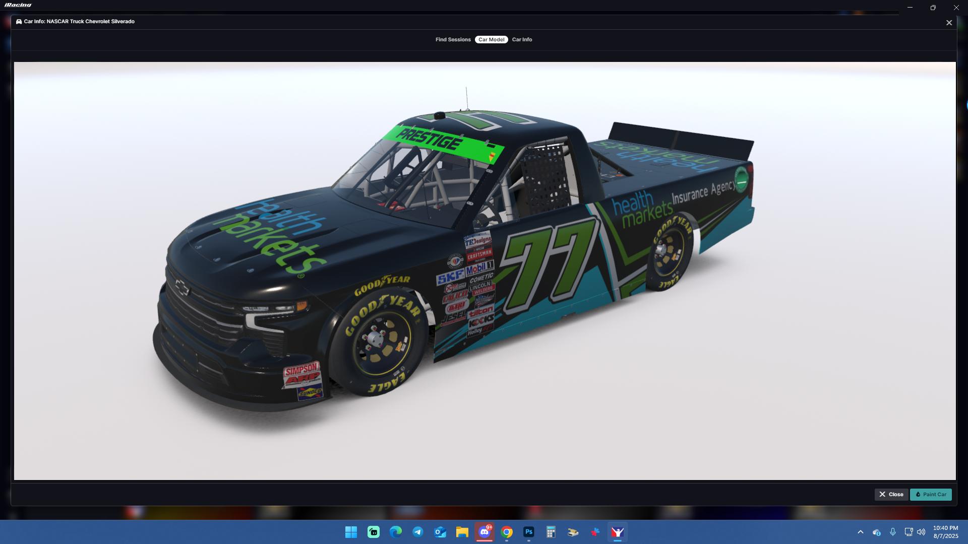 Preview of #77 - Wyatt Thompson - THDesigns - 2025 Prestige Truck Series by Teejay Handley