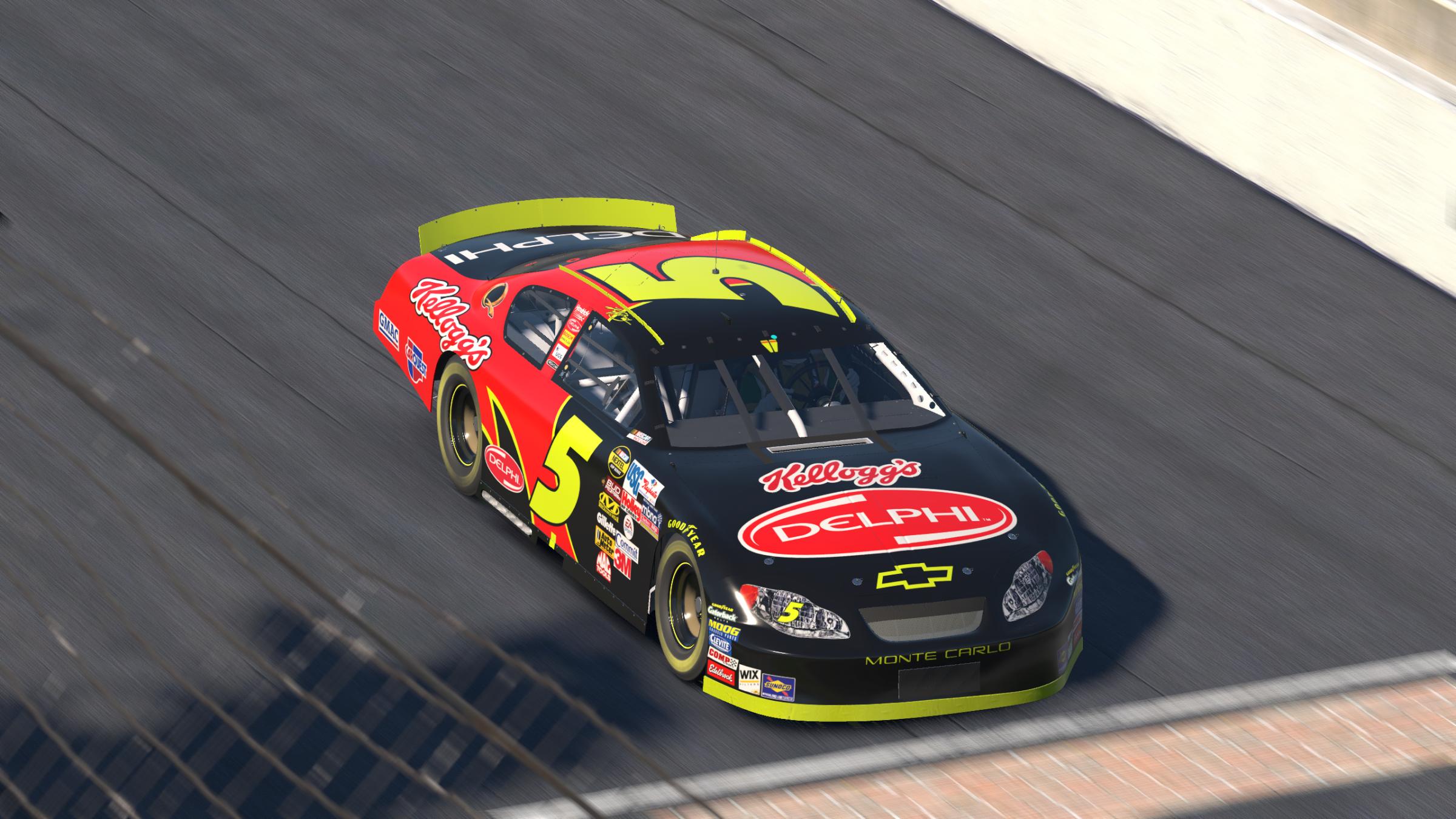 Preview of Kyle Busch #5 2005 Kelloggs/Delphi Chevy Monte Carlo by Evan Lach