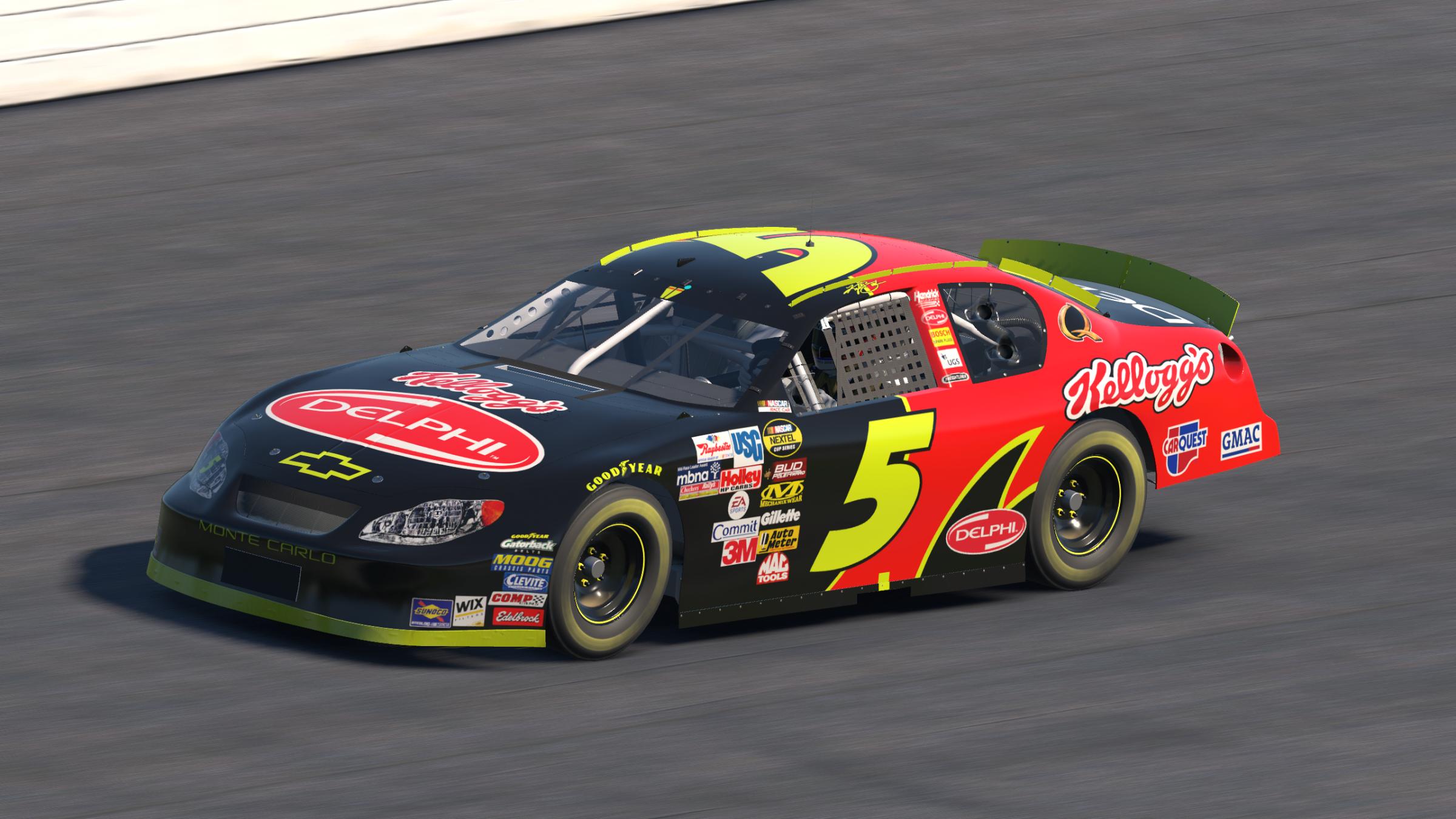 Preview of Kyle Busch #5 2005 Kelloggs/Delphi Chevy Monte Carlo by Evan Lach