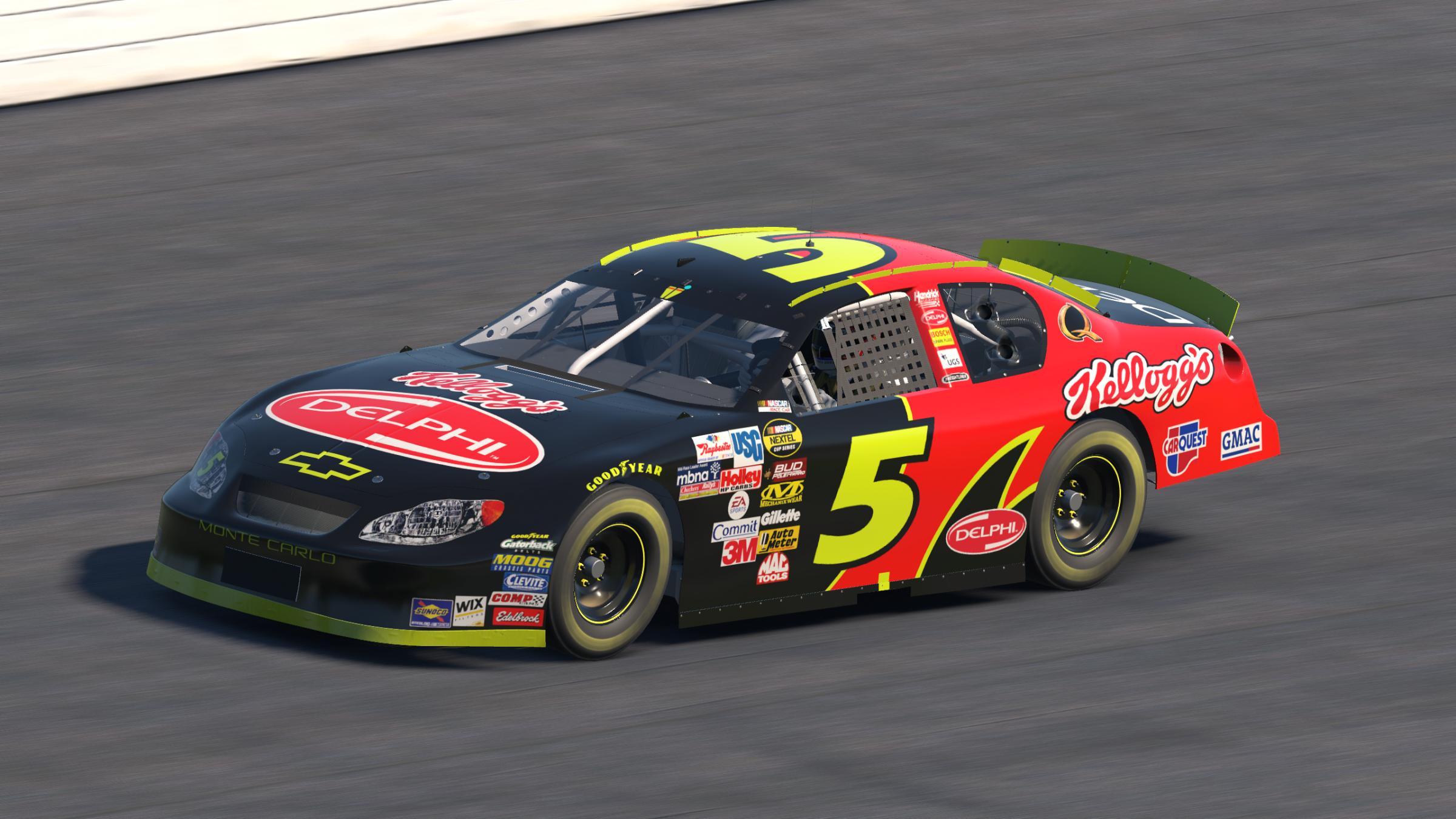 Preview of Kyle Busch 2005 Kelloggs/Delphi Chevy Monte Carlo *SIM STAMPED* by Evan Lach